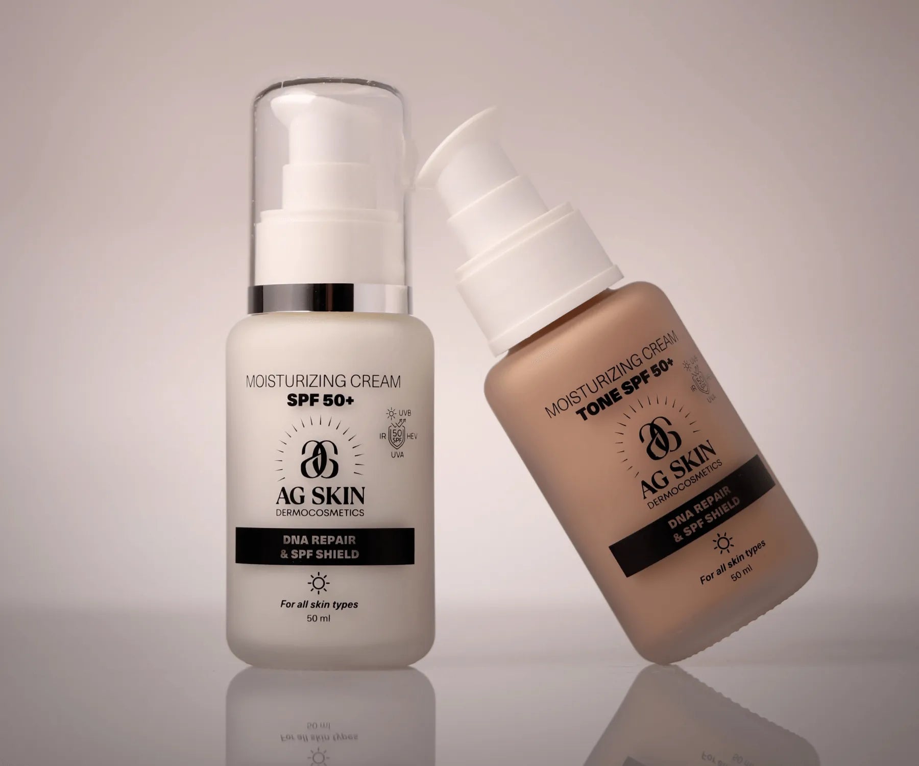AG SKIN - MOISTURISING CREAM TONE SPF 50+