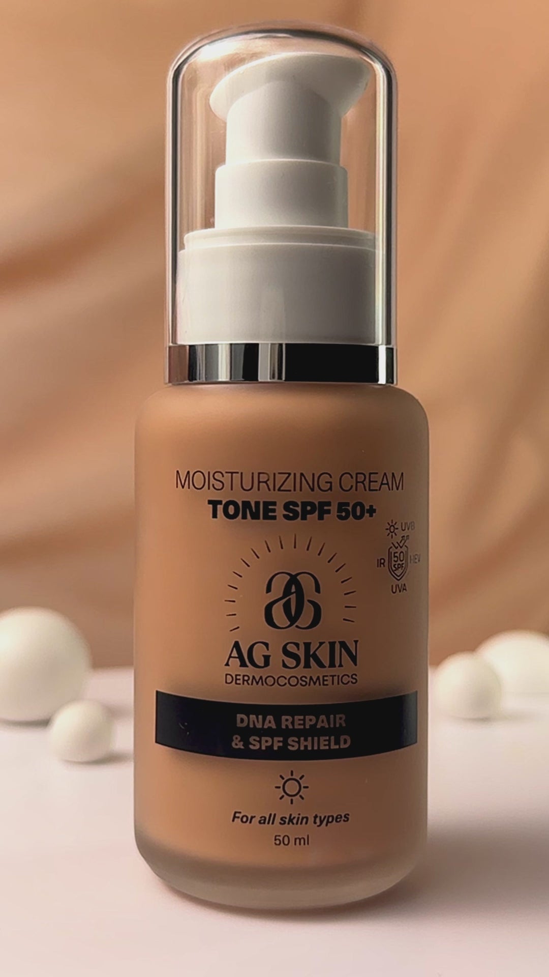 AG SKIN - MOISTURISING CREAM TONE SPF 50+