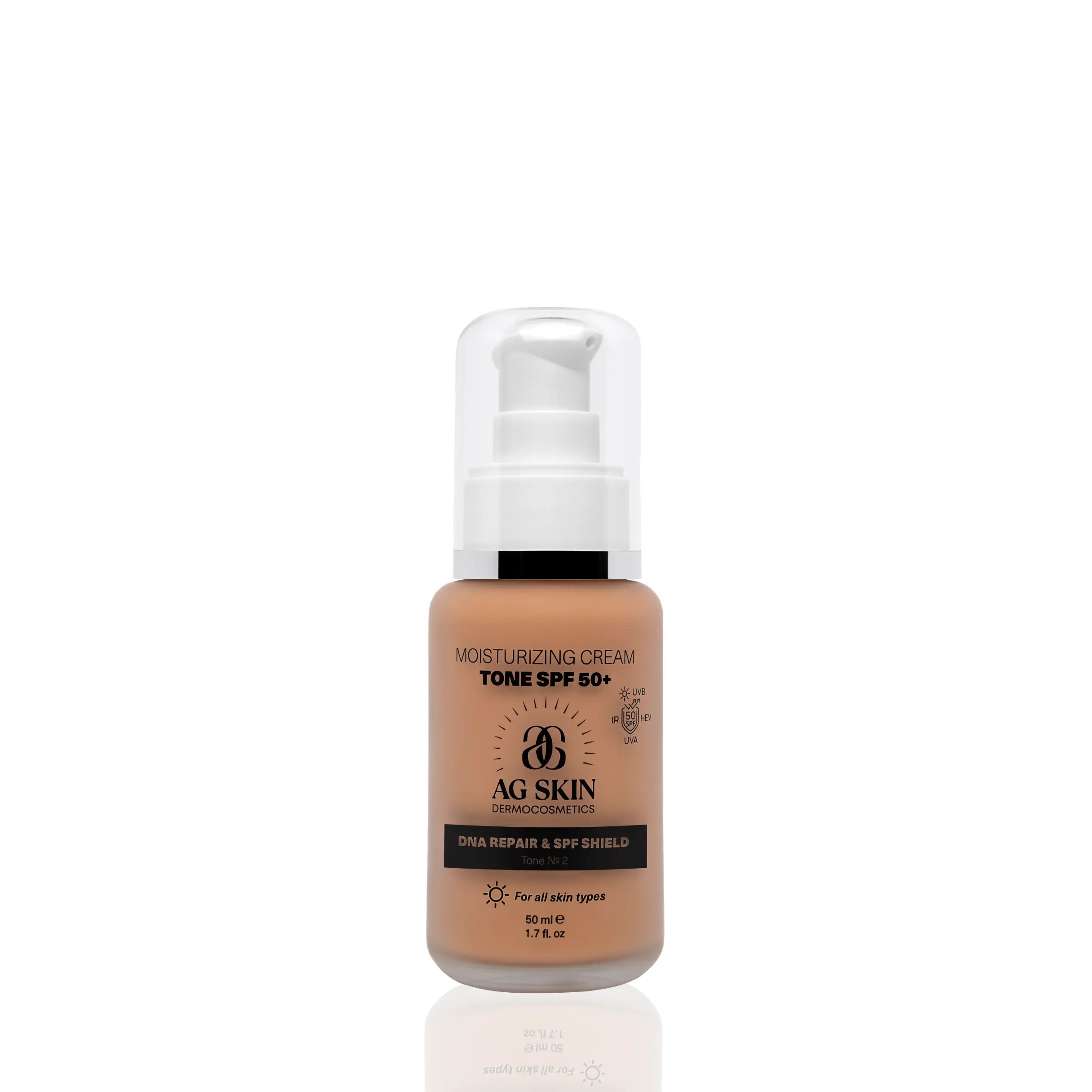 AG SKIN - MOISTURISING CREAM TONE SPF 50+
